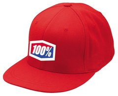 Кепка Ride 100% ICON 210 Fitted Hat [Red], S/M 20014-003-17 фото