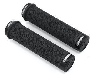 Гріпси SRAM DH Silicone Locking Grips Black with Double Clamps & End Plugs, чорні 00.7918.026.001
