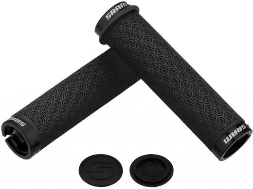 Грипсы SRAM DH Silicone Locking Grips Black with Double Clamps & End Plugs, черные 00.7918.026.001 фото