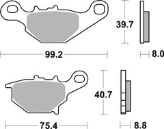 Гальмівні колодки Renthal RC-1 Works Brake Pads, Sintered BP-111 фото