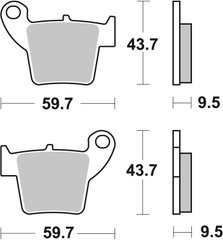 Гальмівні колодки Renthal RC-1 Works Brake Pads, Sintered BP-101 фото