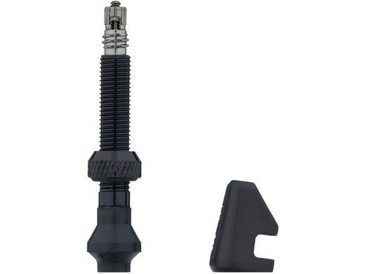 TUBELESS VALVE DT SWISS ALU BLACK CYL NUT 18-25MM TVVXA42S23764S