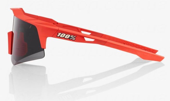 Велосипедні окуляри Ride 100% SpeedCraft XS - Soft Tact Coral - Smoke Lens, Colored Lens 61005-068-57 фото