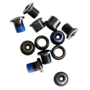 Бонки звезд шатунов Race Face Torx (8/4 шт.) для систем 2x/3x алюминиевые черные A10006