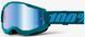 Мото маски 100% STRATA 2 Goggle Stone - Mirror Blue Lens, Mirror Lens 50028-00023