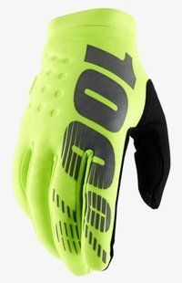 Детские зимние перчатки Ride 100% BRISKER Glove [Fluo Yellow], YS (5) 10004-00008