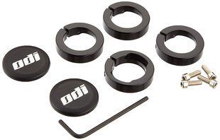 Замки для грипс ODI Set Lock Jaw Clamps w/Snap Caps - Black (чорні) D70LJB
