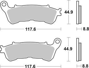 Гальмівні колодки Renthal RC-1 Front Brake Pads, Sintered BP-531-HHP