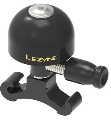 Велодзвоник Lezyne Classic Brass Medium All Black Bell Y13 4712805 993130 фото