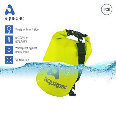 Гермомішок Aquapac з ремнем через плече Trailproof Drybag - 15L (acid green) w/strap зелений AQ 733