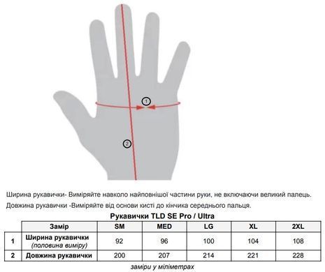Мото рукавички TLD SE PRO GLOVE [Black] L 401906004