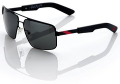 Окуляри 100% "HAKAN" Sunglasses Matte Black / Red - Grey Tint, Mirror Lens 60002-013-01 фото