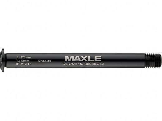 Ось SRAM Maxle Stealth 12x100, 118.5mm, M12X1.5, Передняя 00.4318.005.021