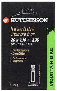 Камера Hutchinson 26x1.70-2.35 (47/57-559) Schrader 48 мм CV657901