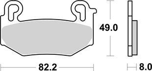 Гальмівні колодки SBS Performance Front Brake Pads, EVO Sinter 1004HS
