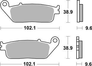 Гальмівні колодки Renthal RC-1 Front Brake Pads, Sintered BP-532-HHP