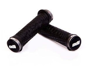 Гріпси ODI Troy Lee Designs Signature MTB Lock-On Bonus Pack Black w/Grey Clamps (чорні з серыми замками) D30TLB-G