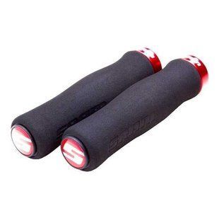 Гріпси SRAM Locking Grips Contour Foam 129mm Black with Single Red Clamp and End Plugs 00.7915.068.070