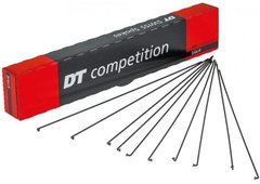 Спиці вигнуті DT competition black 2.0 / 1.8 x 258 mm х100шт SCO020258S0100 фото