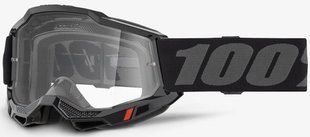 Мото маски 100% ACCURI 2 Goggle Black - Clear Lens, Clear Lens 50013-00038