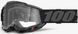 Мото маски 100% ACCURI 2 Goggle Black - Clear Lens, Clear Lens 50013-00038