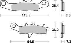 Гальмівні колодки Renthal RC-1 Works Brake Pads, Sintered BP-105 фото