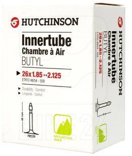 Камера Hutchinson Butyl 26x1.85-2.125 (47/54-559) Presta 48 мм CV657121