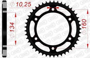 Зірка AFAM Steel Sprocket 525 [Black], 43z 10617-43