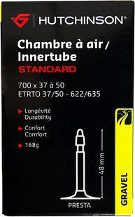 Камера Hutchinson Standard Gravel 700x37-50 (37/50-622/635) Presta 48 мм CV658031
