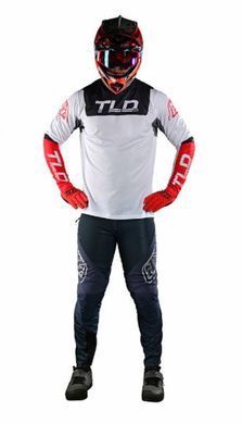 Джерси TLD Sprint Jersey Fractura [Charcoal Glo Red] 2X 323331016