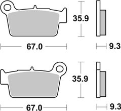 Гальмівні колодки Renthal RC-1 Works Brake Pads, Sintered BP-104 фото