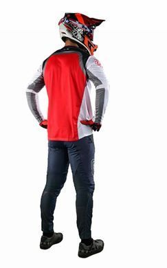 Джерси TLD Sprint Jersey Fractura [Charcoal Glo Red] 2X 323331016