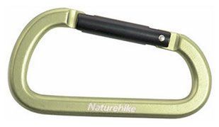 Карабін багатофункціональний Naturehike D-type 80 мм NH15A001-H Green 6927595717028