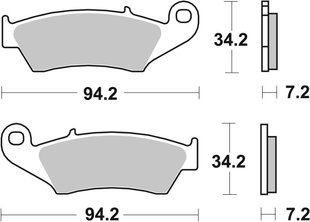 Гальмівні колодки SBS Comp Brake Pads, Carbon 694CS